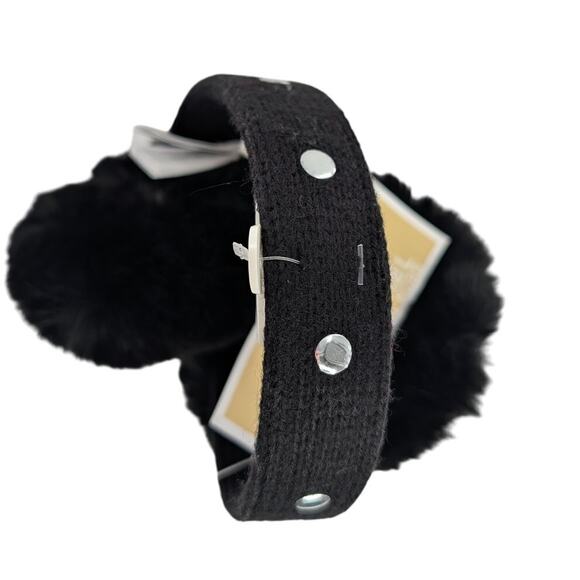 Michael Kors Black Faux Fur Earmuffs - Picture 6 of 9